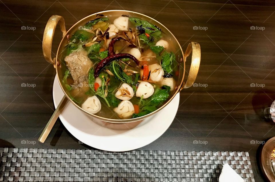 Fish in hot and spicy soup