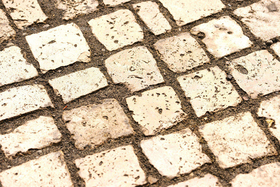 fullframe backgrounds of pavement stones.