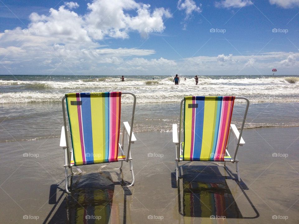 Beach chairs