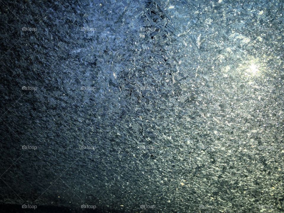 Icy windshield 