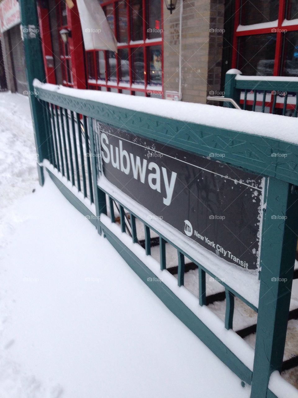 Snowy Subway