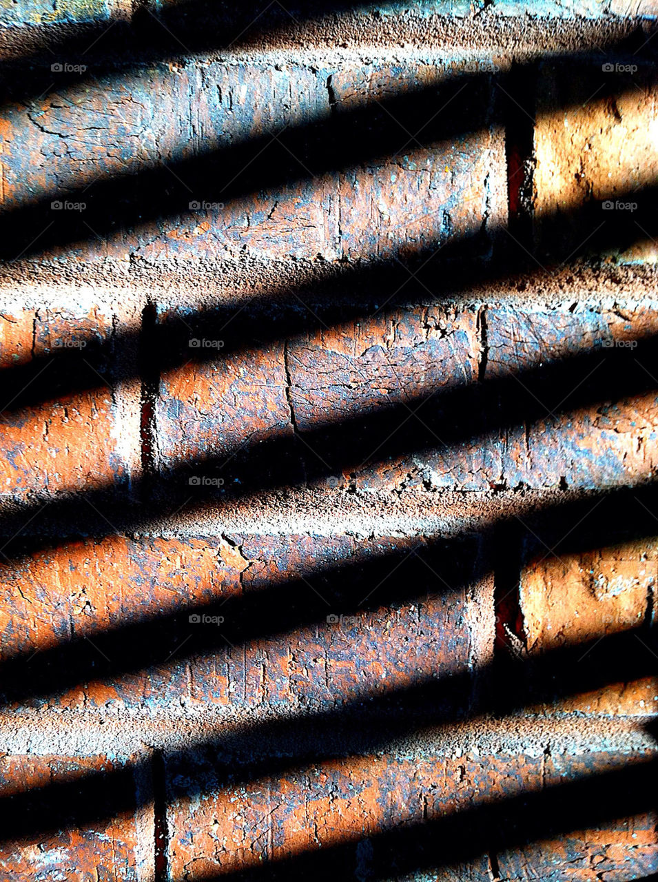colourful shadows brick texture by wmm1969