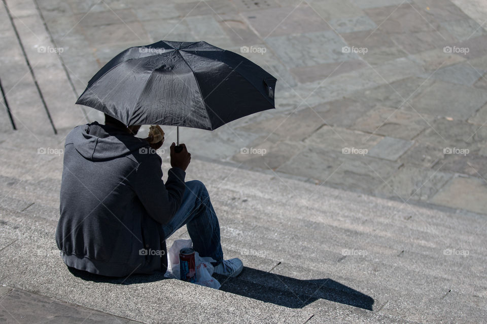 Umbrella, People, Rain, Street, Adult