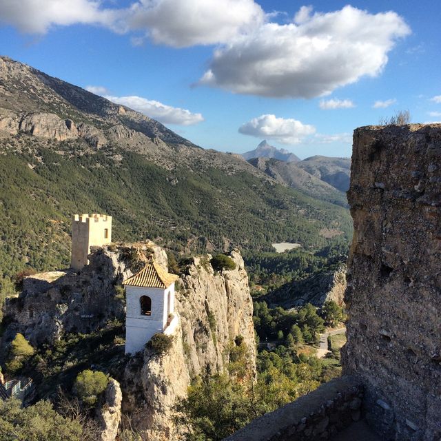 Guadalest, Spain. The town of Guadalest, Spain perched among the mountains