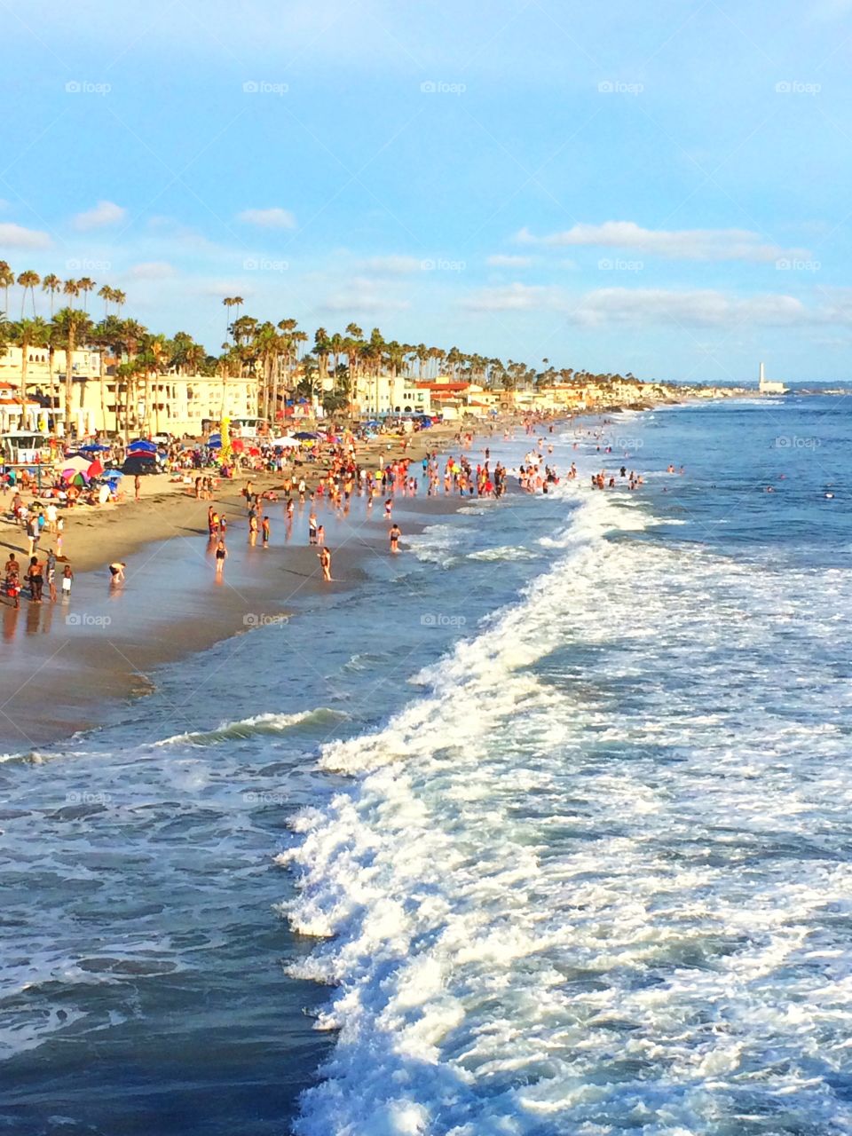 People enjoying at beach