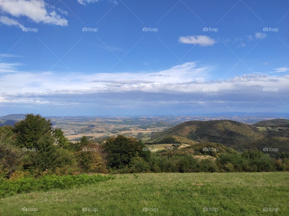 Mountain Jesevac Sumadija landscape in autumn enjoy Serbia