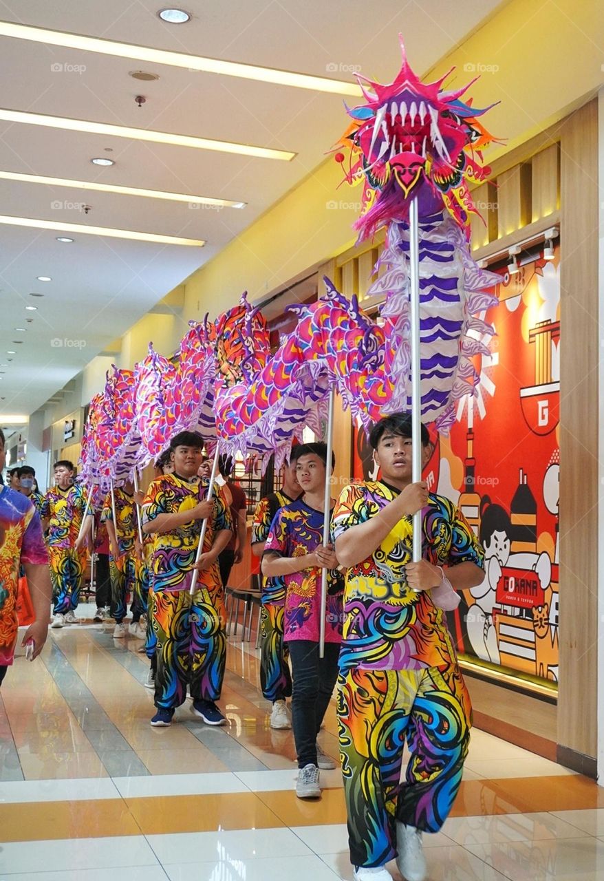 Chinese new year parade - parade of dragon