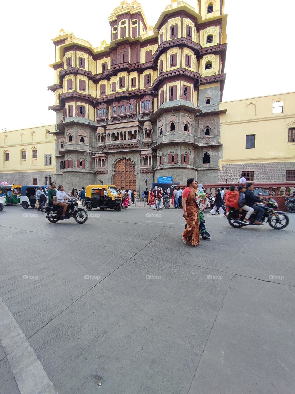 Rajwada palace located in Madhya Pradesh, India.