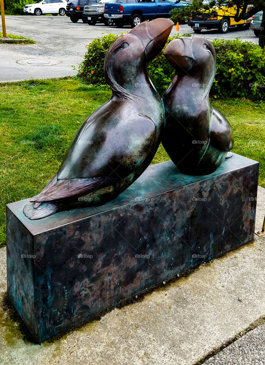 Sculpture at Cannon Beach