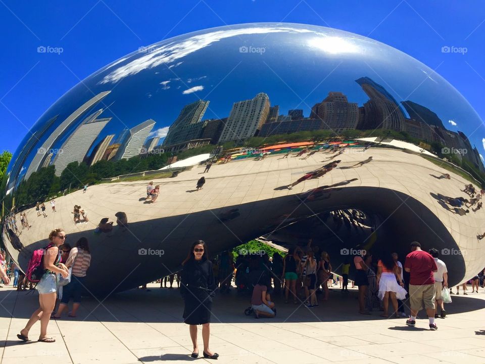 The Chicago Bean 😆 . . Downtown Chicago 