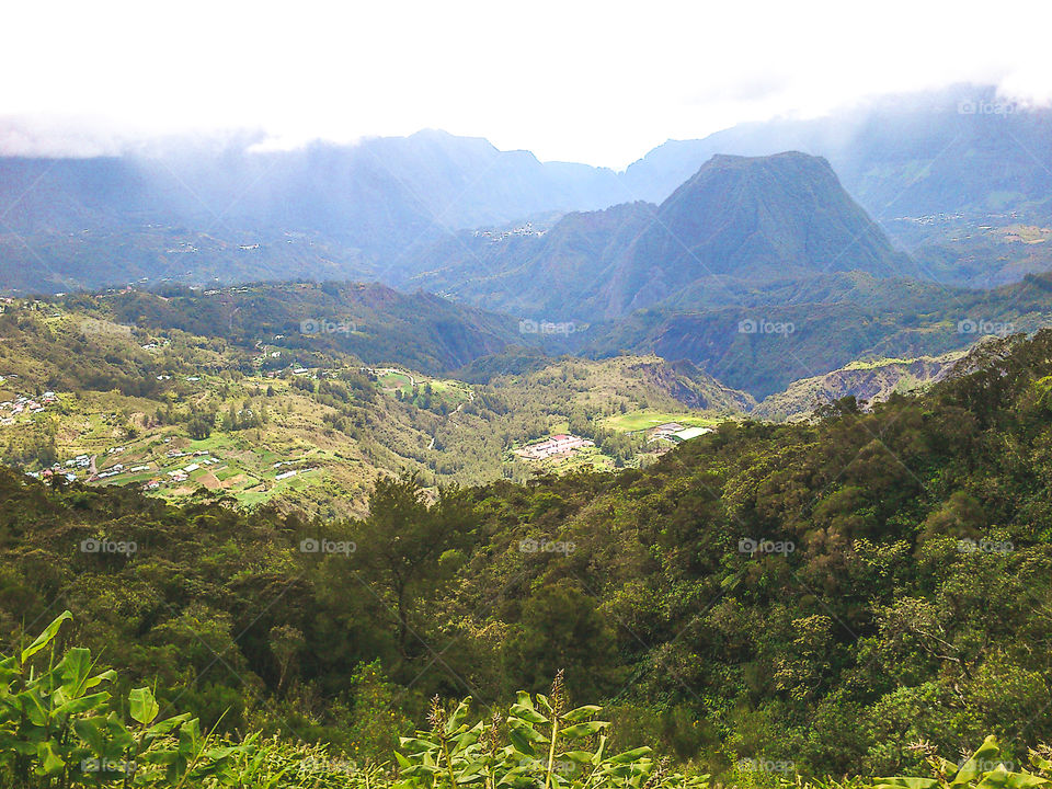 On a trek in La Réunion