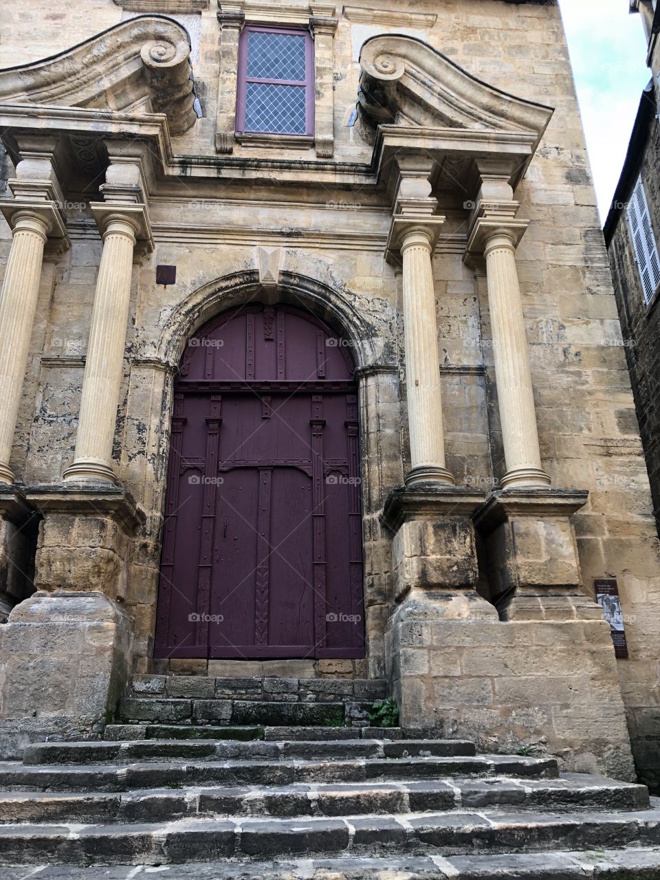 Medieval church entrance  