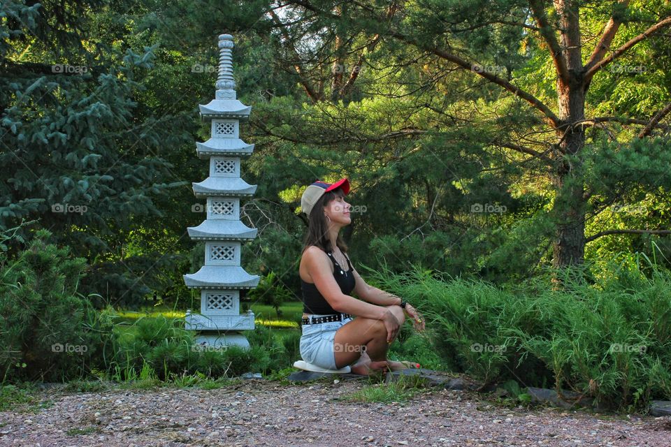 relaxation in the Japanese garden nearby