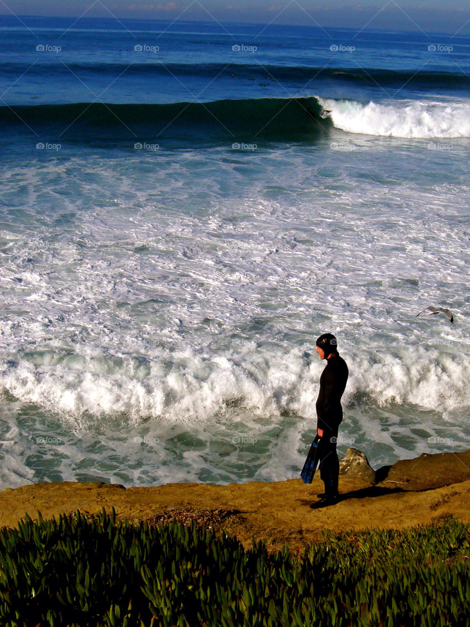 san diego california rocks waves surfing by refocusphoto