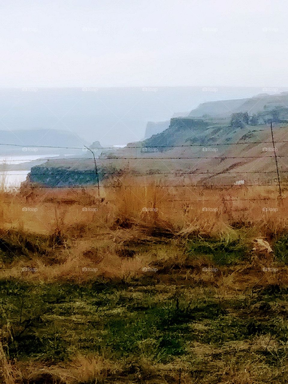 the cliffs above the Columbia