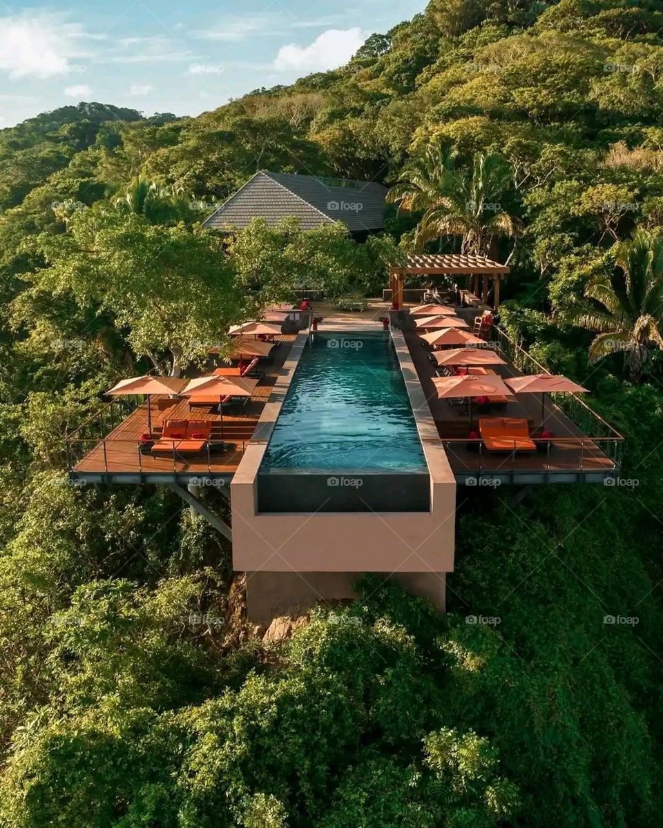 Glory be to God, the magnificent and picturesque view and the natural green trees are a view that is nothing more wonderful than it