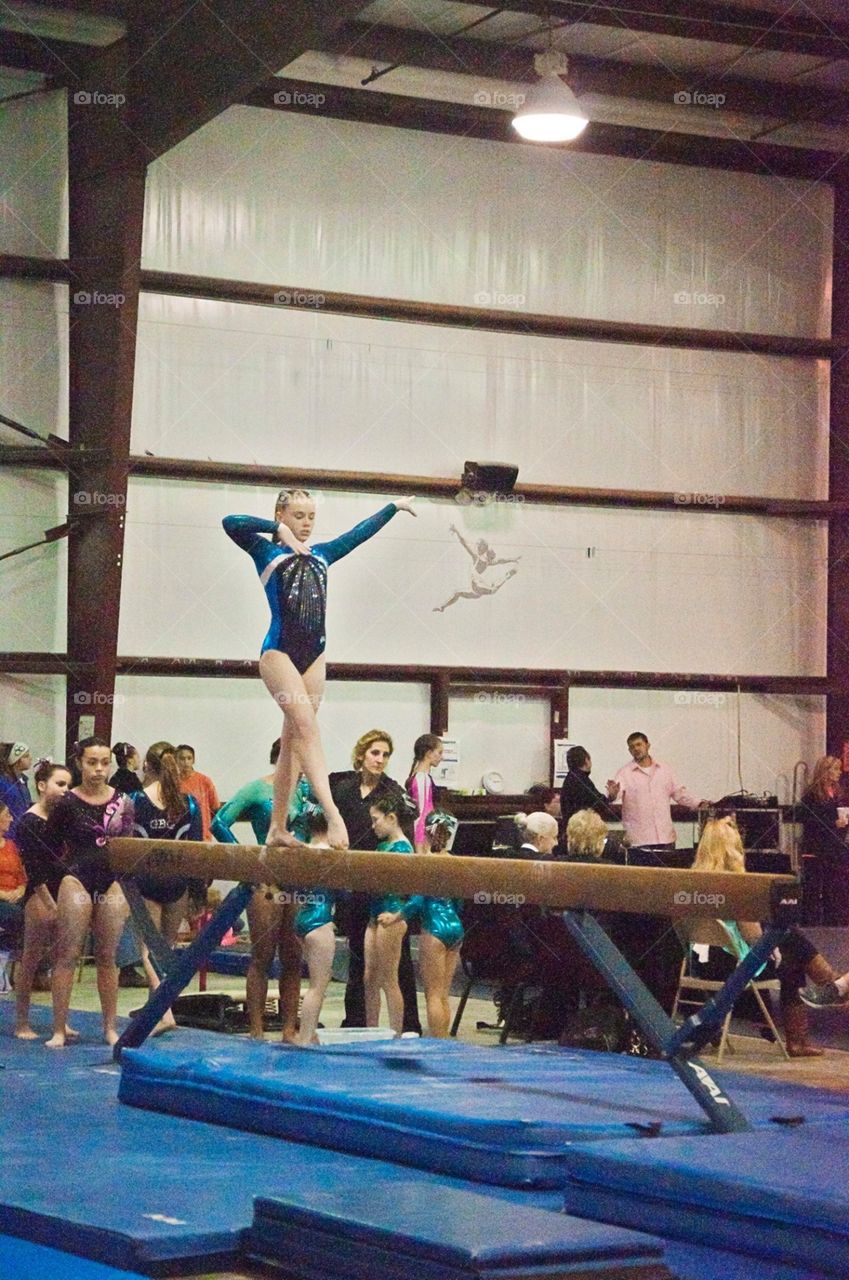 Concentration. Level 8 Gymnast 