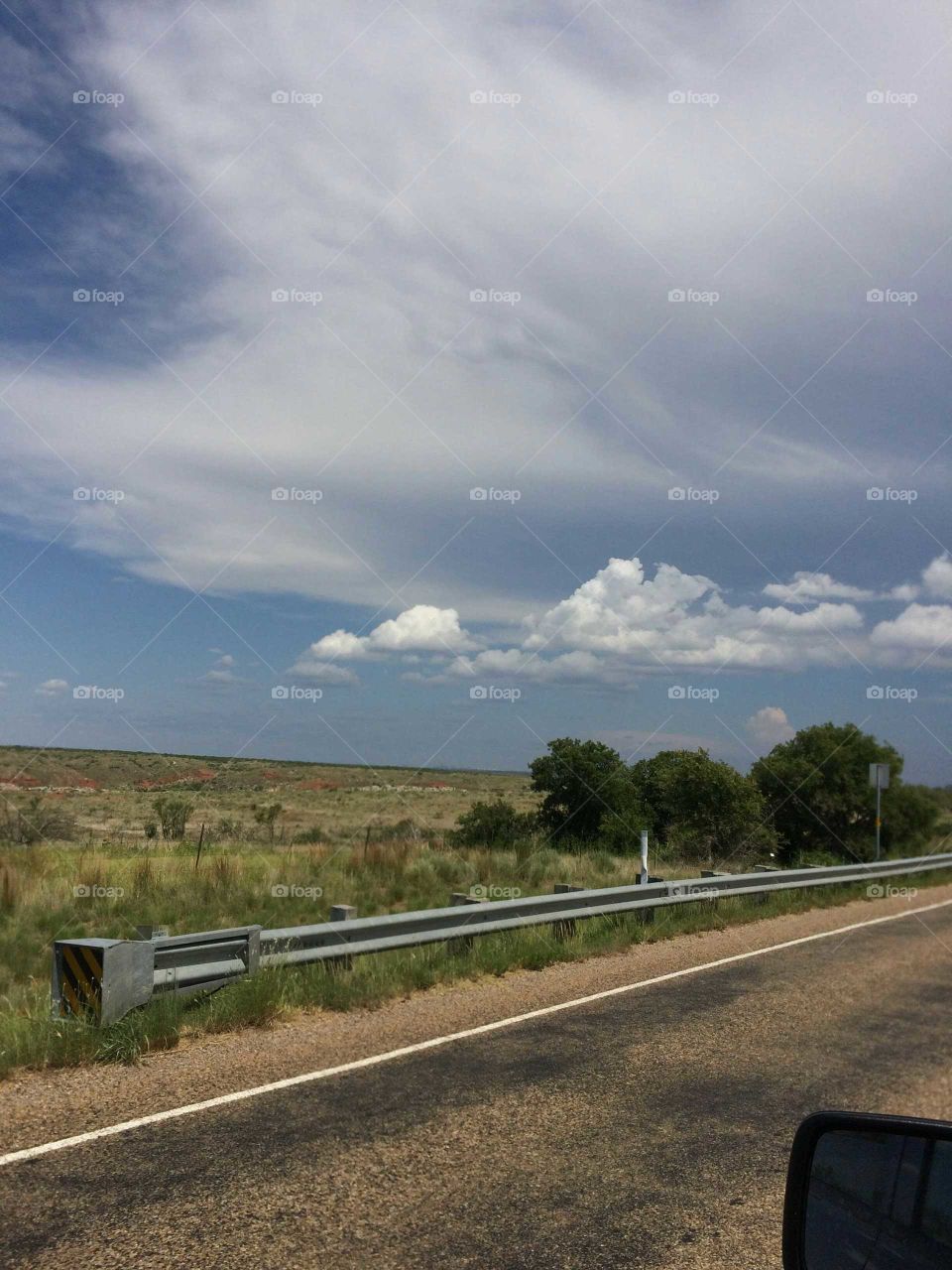 Blue sky in Texas panhandle
