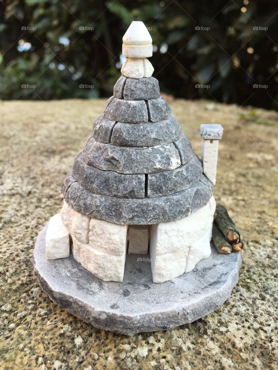 Model of trullo, alberobello