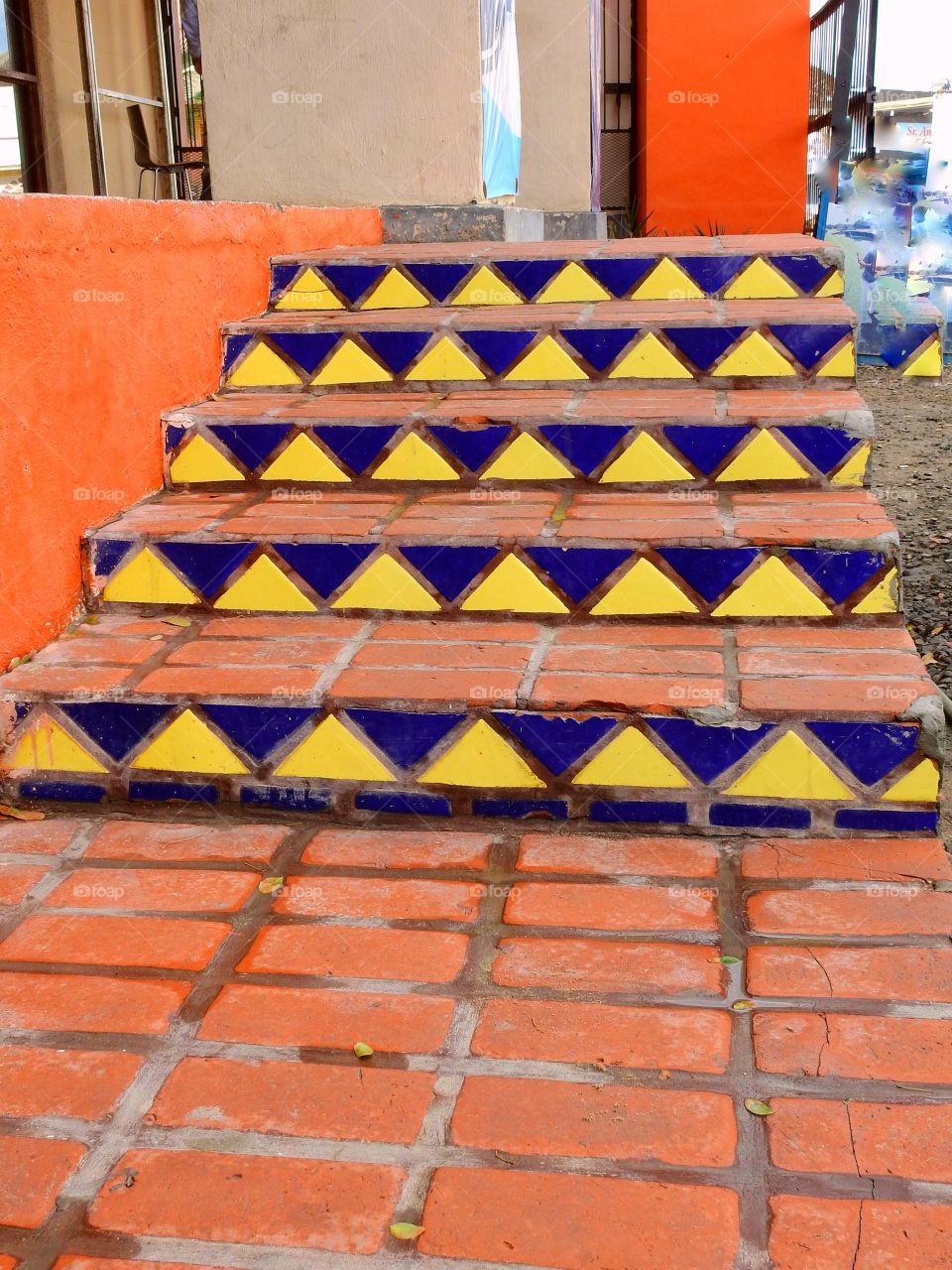 Orange steps