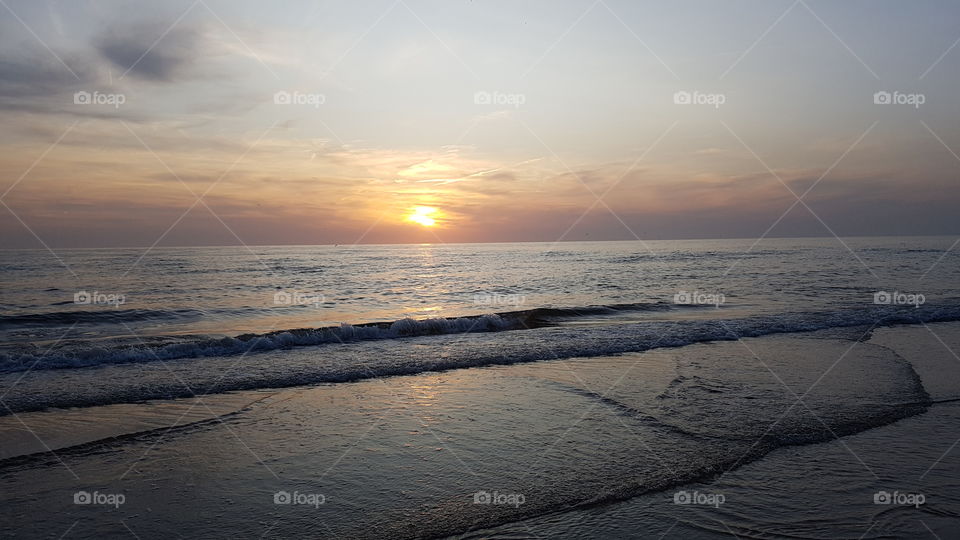 sunset on the beach.. Wijk aan Zee, Noord-Holland, The Netherlands.