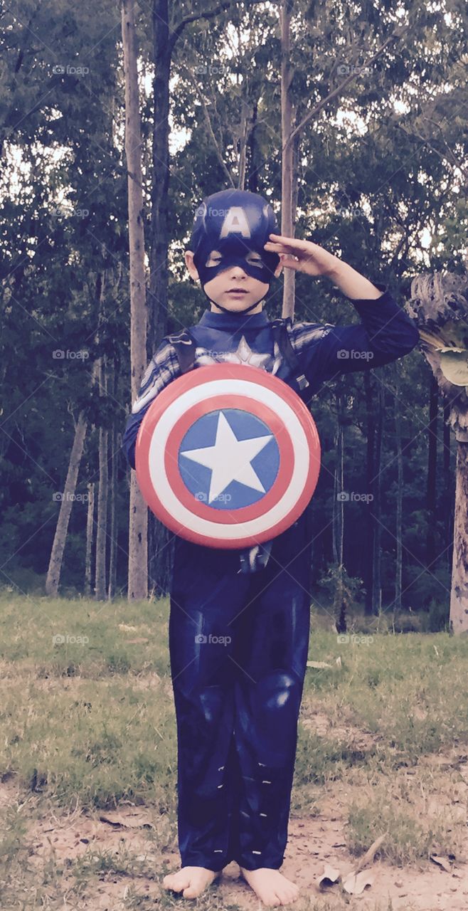 Super hero captain America 