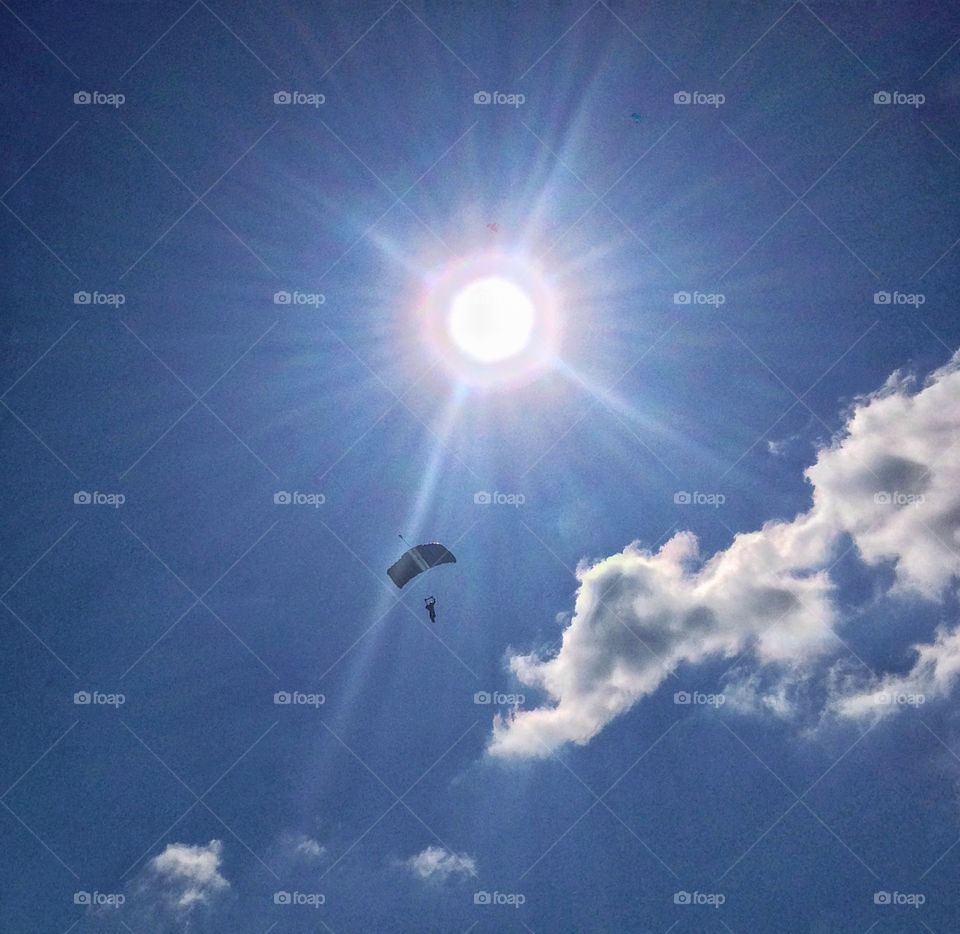 Just jump. Watching the skydivers at the local jump zone in NSW