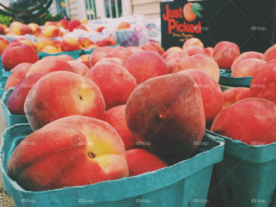 Peaches. Farm stand stop