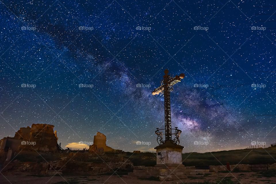 Cross and milkyway