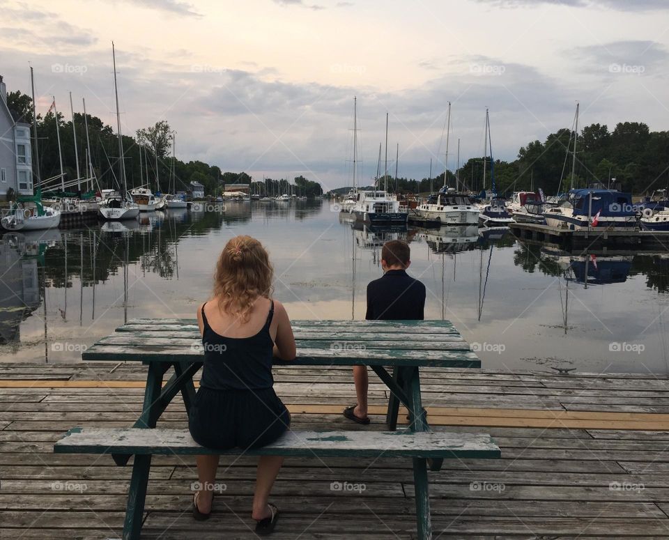 Picton Harbour calm still and quiet.