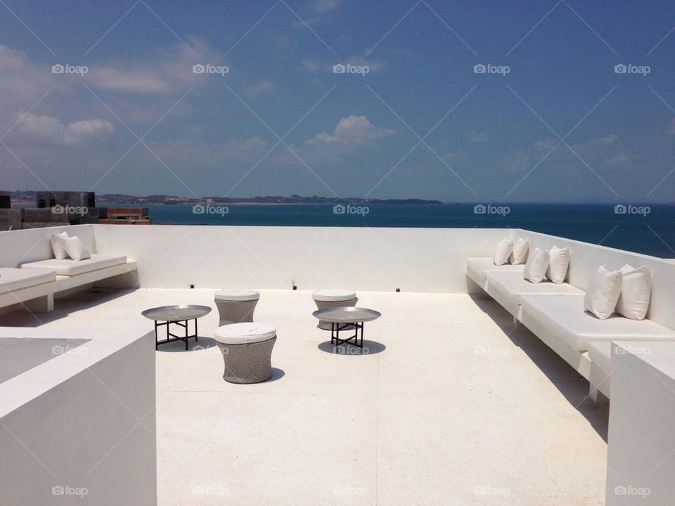 Rooftop sea view