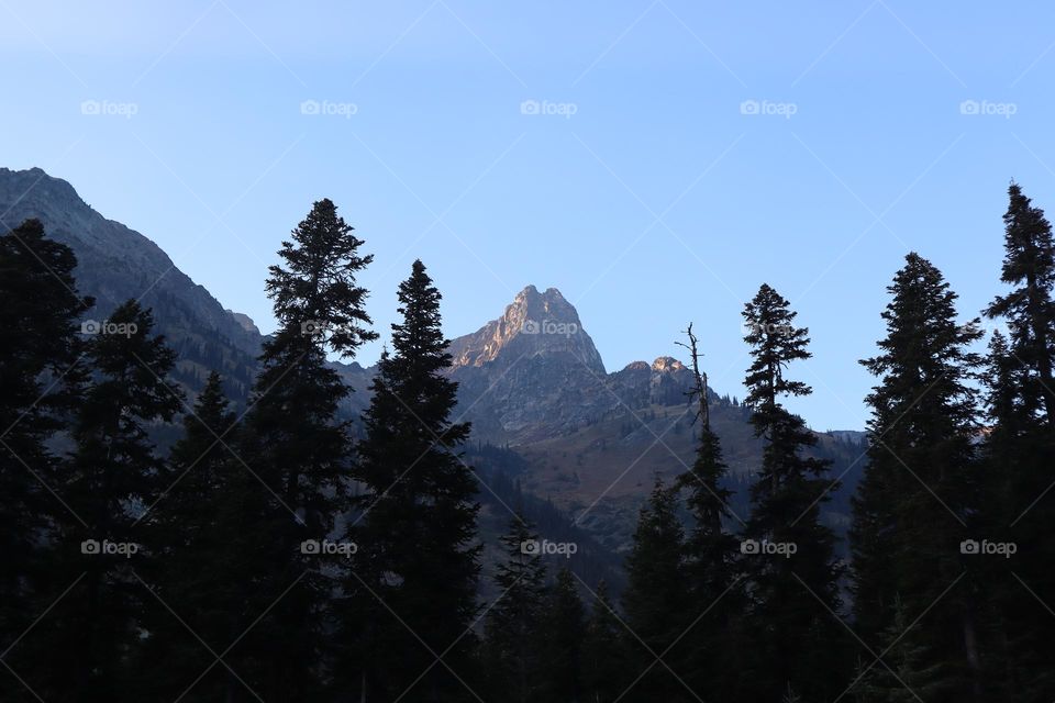 Sharp Rocky Mountain peak