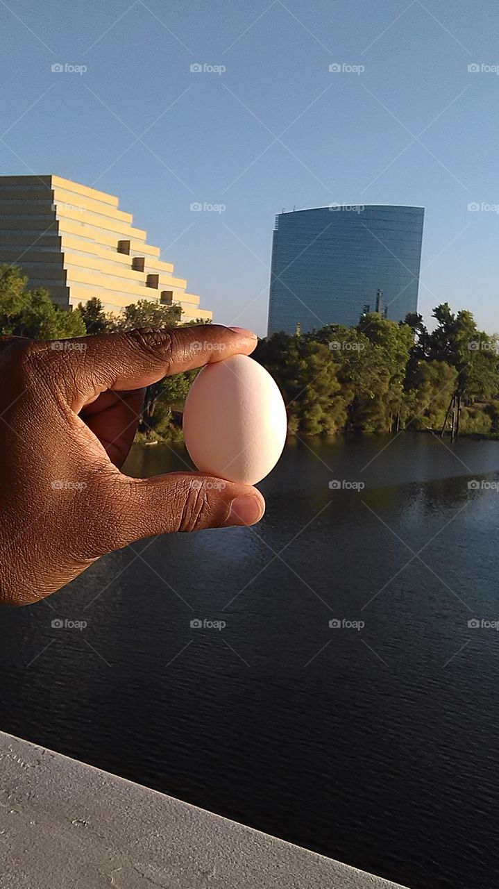 Building egg. Out with my favorite egg for a bike ride