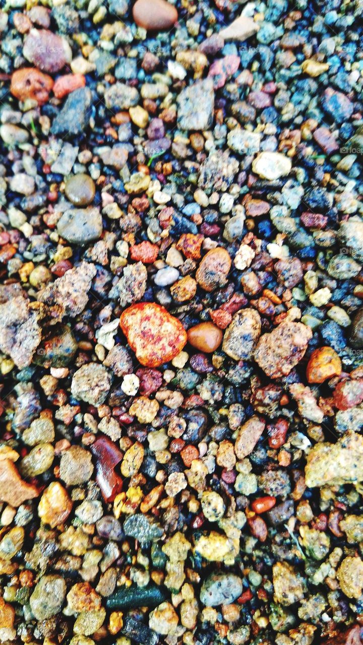 The background of the stone.