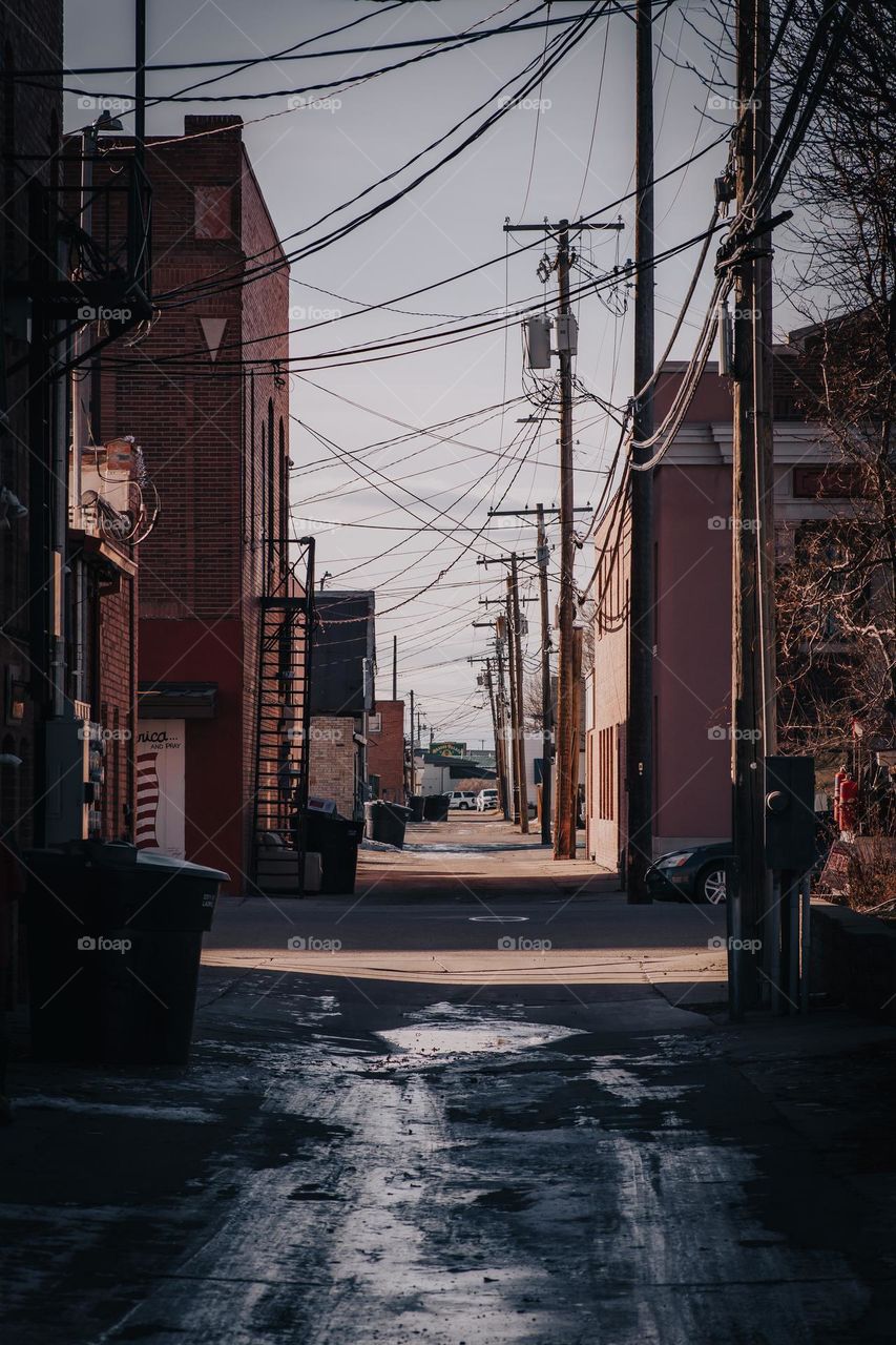 Desolate alleyway of Laurel.