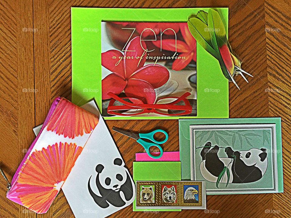 Desktop from above . Desktop from above 