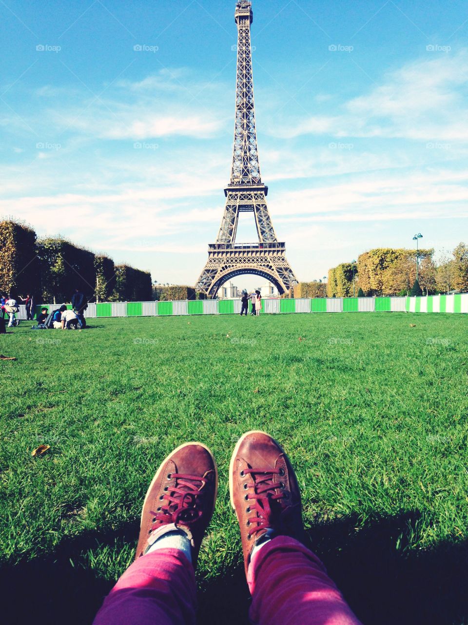 Feet at Eiffel Tower 