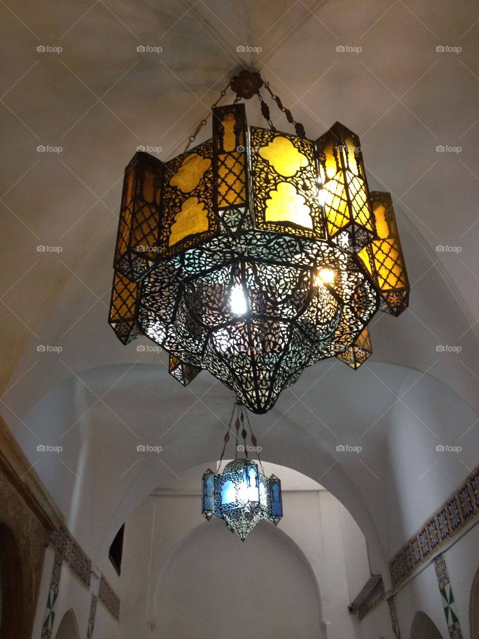 Fantastic lamp at Bastion 23, Algiers
