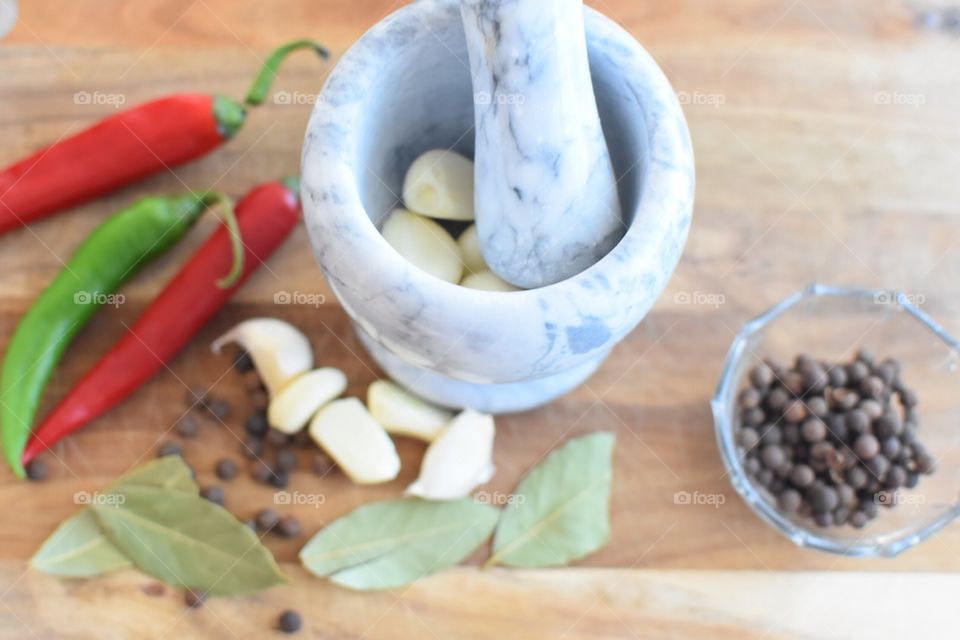 garlic and other spices