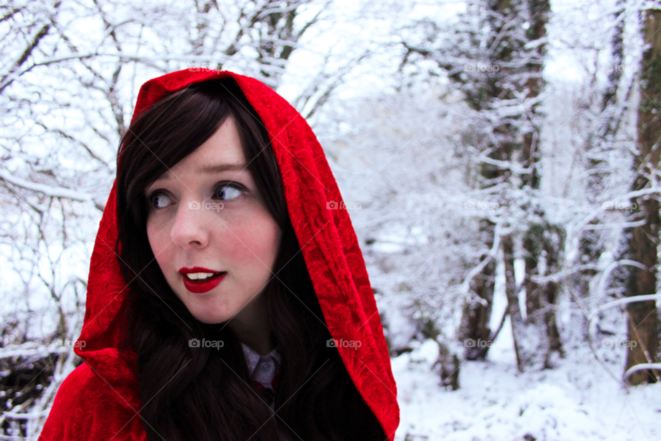 snow girl woman face by AJ