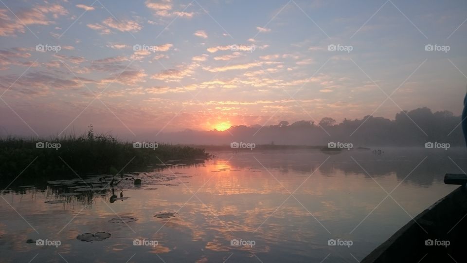 Sunrise in the Amazon