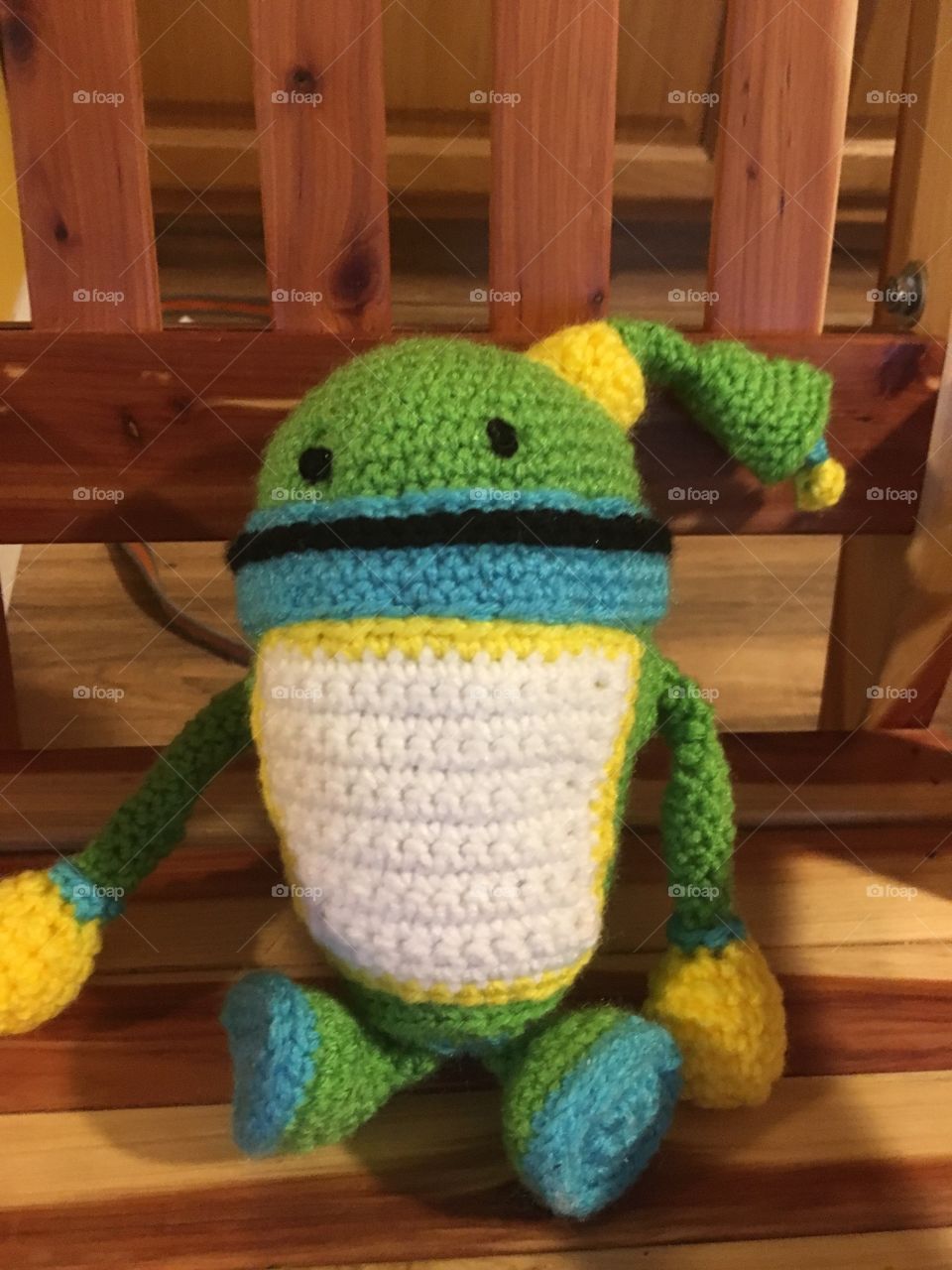 Umizoimi bot I crocheted for a customer 