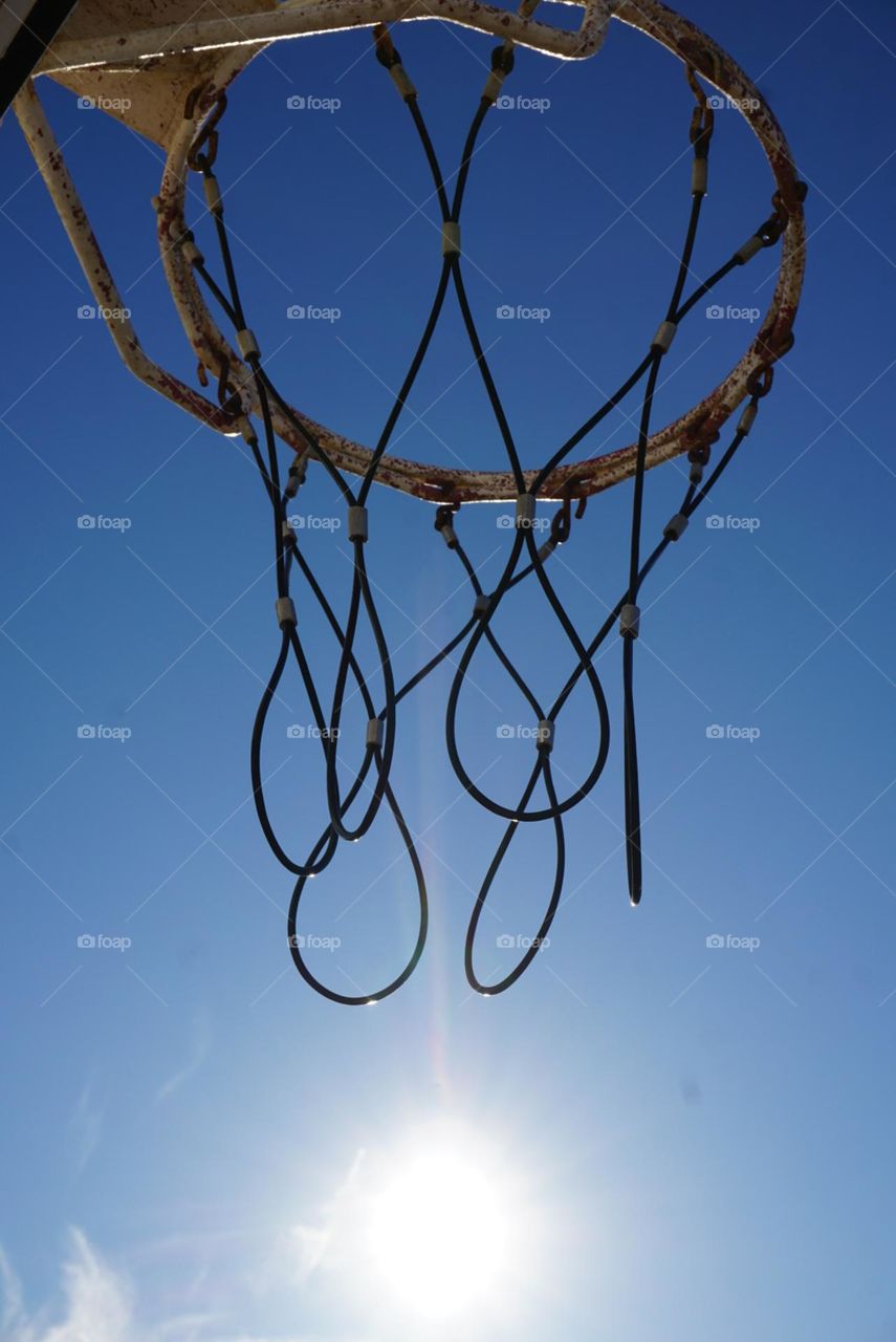 Basketballnet#sky#sun