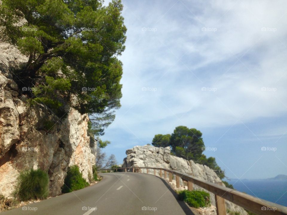 Winding road to Cap de Formentor