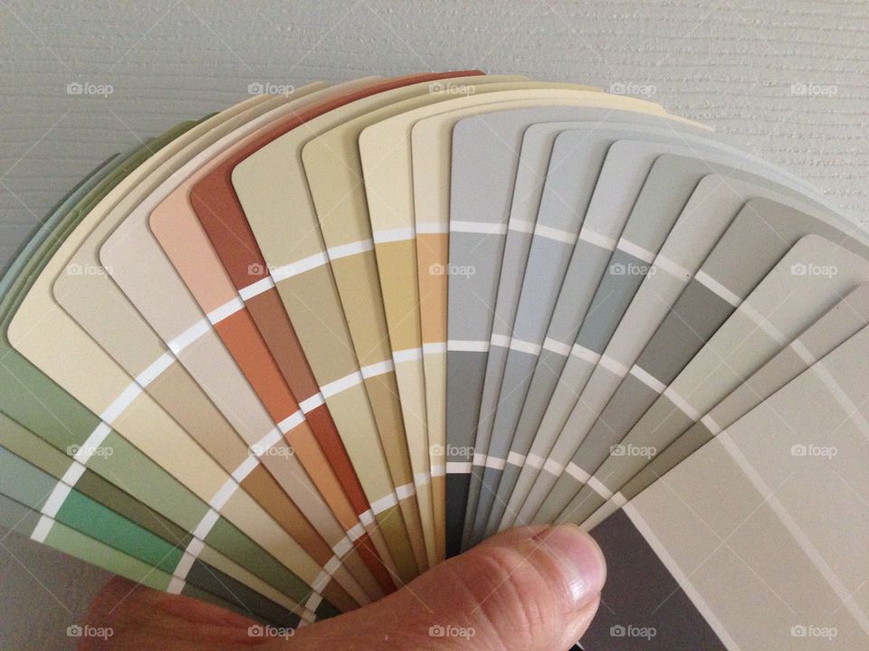 Paint swatch fan