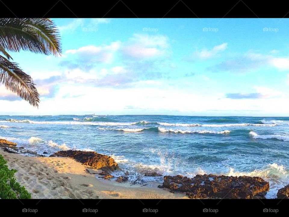 Waves on the beach