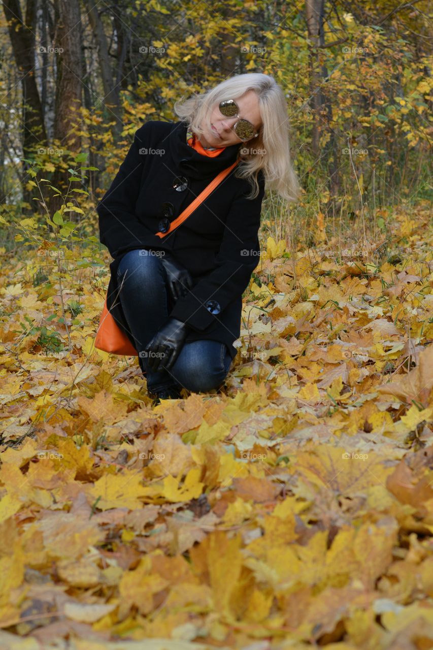 Fall, Girl, Nature, Leaf, Park