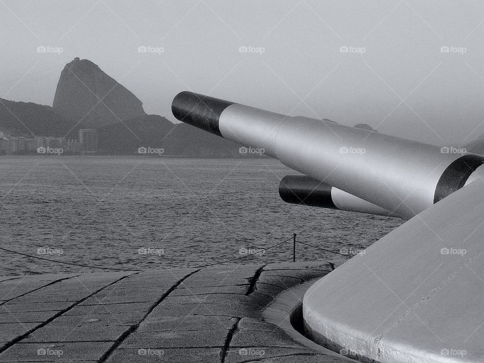 Cannons in copacabana fort
