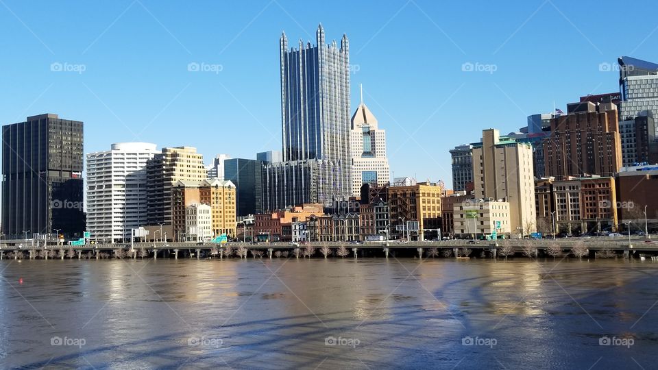 Downtown Cityscape on the River