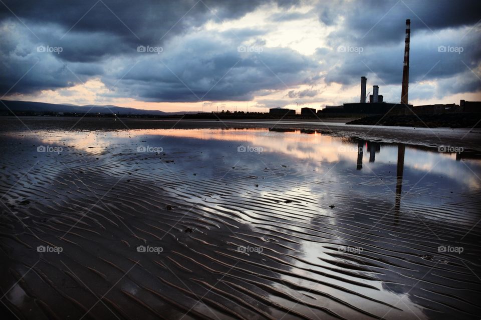 Sunset over Dublin